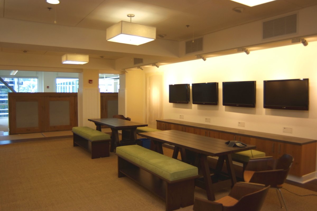 Training room, picnic tables, American Eagle