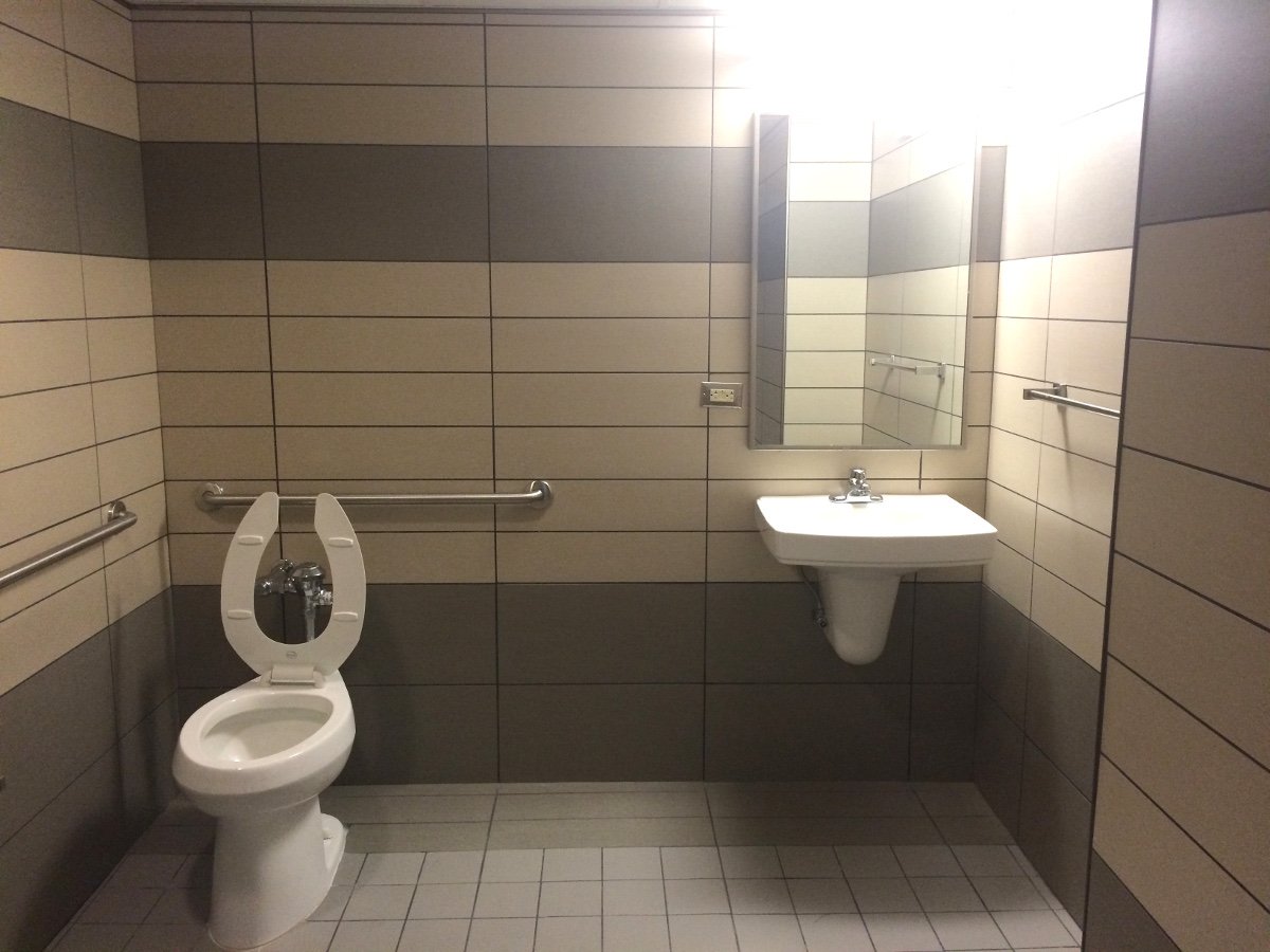 Resident Director Access Bathroom Toilet and Sink