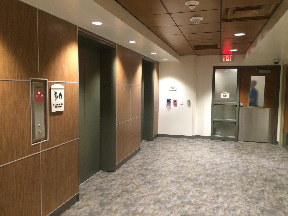Elevator Lobby Green