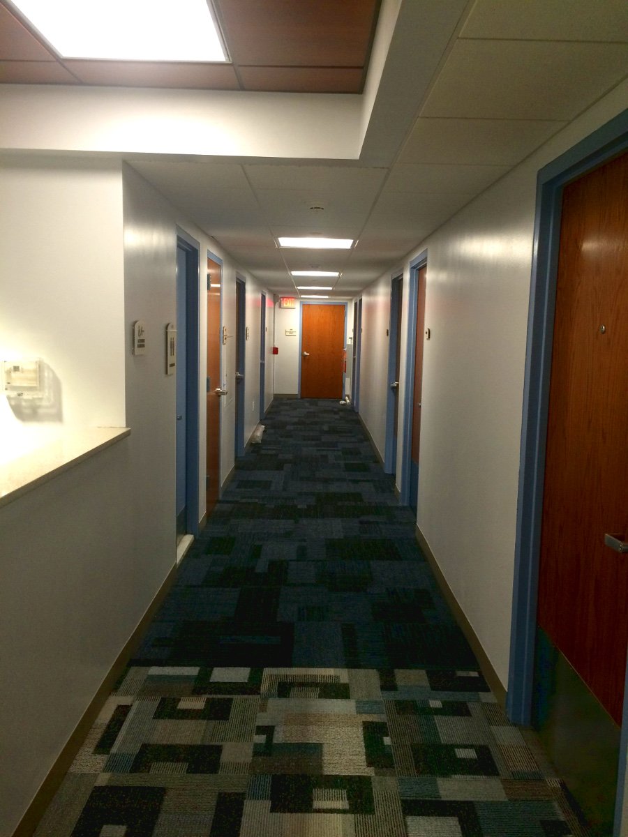 Hallway Student Dorm Hallway, Bluu