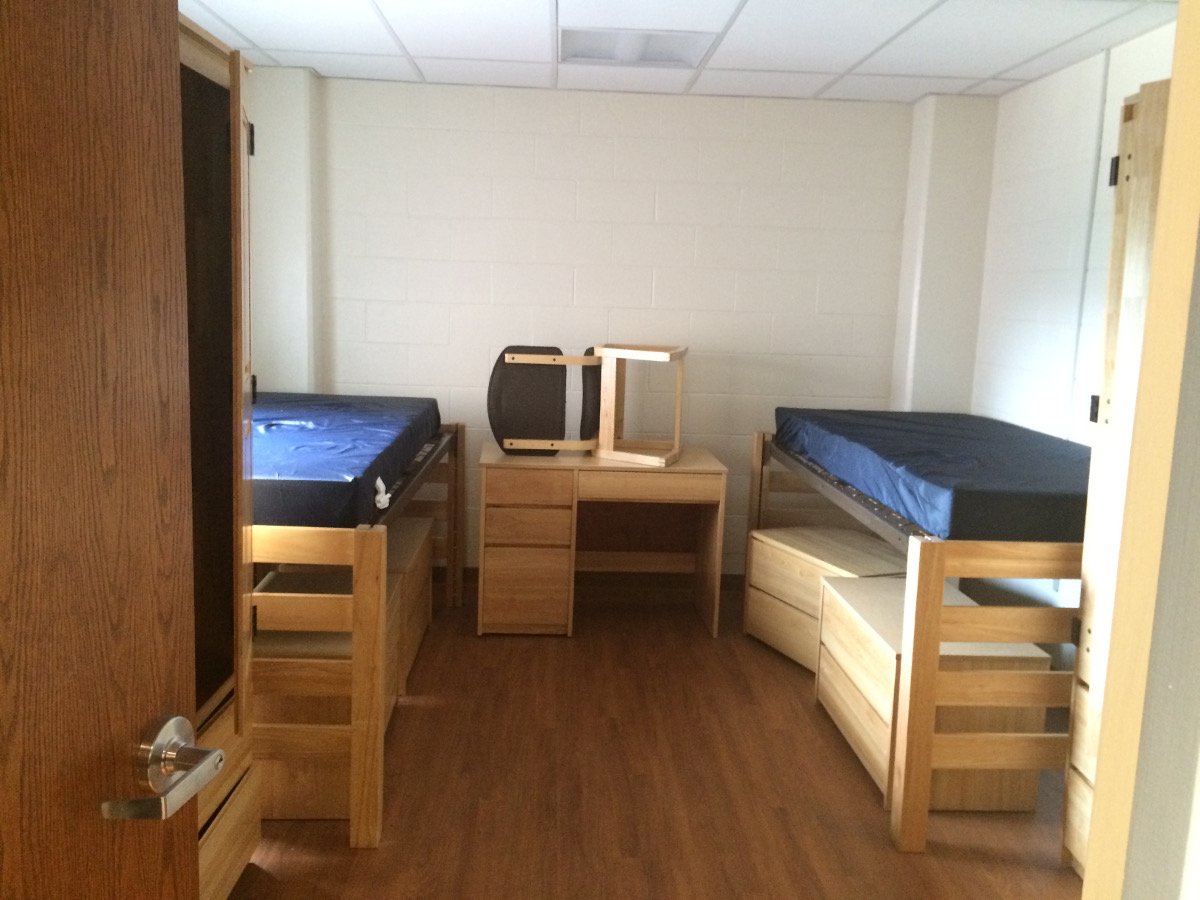 Student Room, Beds, Dressers, Desk