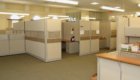 Cubicles, tan and brown