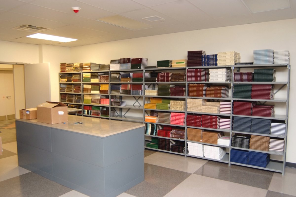 Shelves, Books, Desk