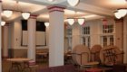 Pillars, Tables, Light Fixtures in new event space