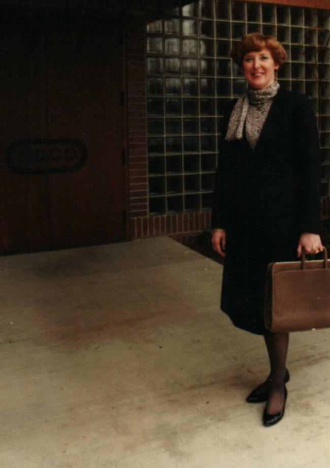 history-BarbCampus Barbara Frantz at the Carnegie location of TEDCO Construction Corporation.