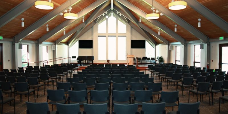 meeting room, chairs, large windows