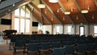 meeting room, chairs, large windows