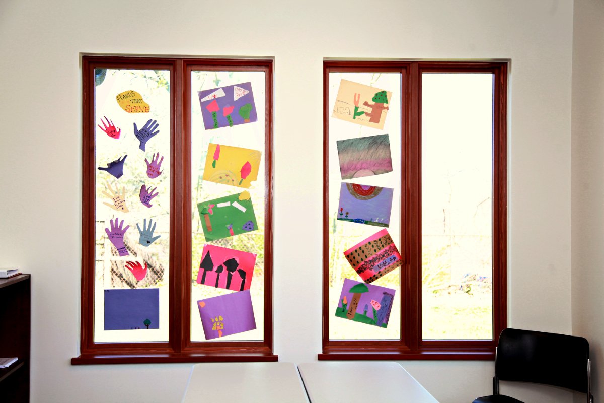 Modern Classroom with artwork