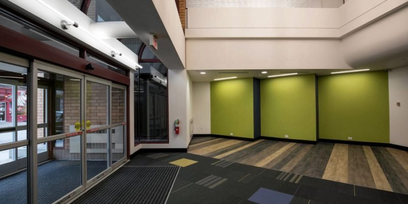University of Pittsburgh Forbes Tower Lobby Interior, Left Wall