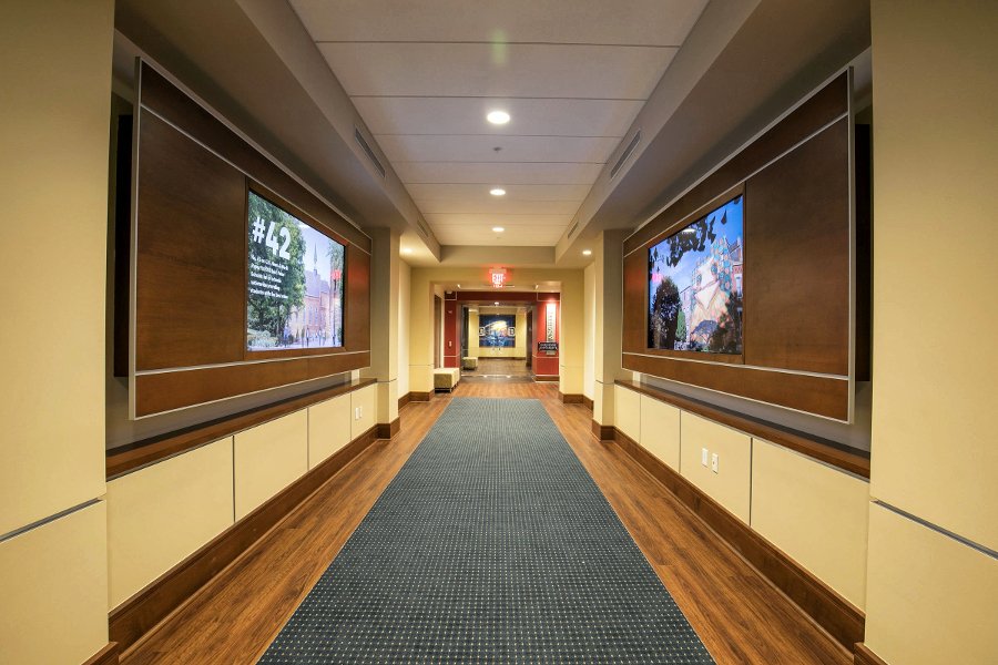 Old Main Entryway, Flat Panel Screens